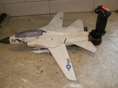 1989 HASBRO FLYING FIGHTERS JET PLANE & JOYSTICK (T21)