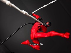 MESS TOYS Symbiote Spider-Man Red Suit 1/12 Action Figure Toys Collectible Model