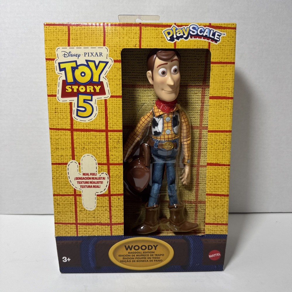 Disney Pixar Toy Story 5 Woody Ragdoll Edition Figure PlayScale Mattel Free Ship