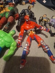 Vintage Batman spiderman90s Super Hero Marvel DC Comic Figures Water World Vehic