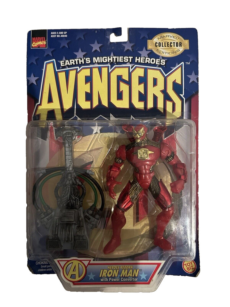 Iron Man Earth’s Mightiest Heroes Avengers Reborn figure 1997 Marvel Comics NIB