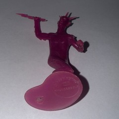 Rare 1966 Ideal Justice League of America Thunderbolt Purple Figure Vintage
