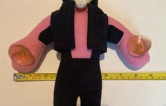 Vintage 13″ Plush Joker Doll Window Cling Plastic Face Retro Batman Villain