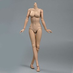 US 1/6 Suntan Flexible Mid Bust PVC Female Body For 12″ Action Figure Model Doll