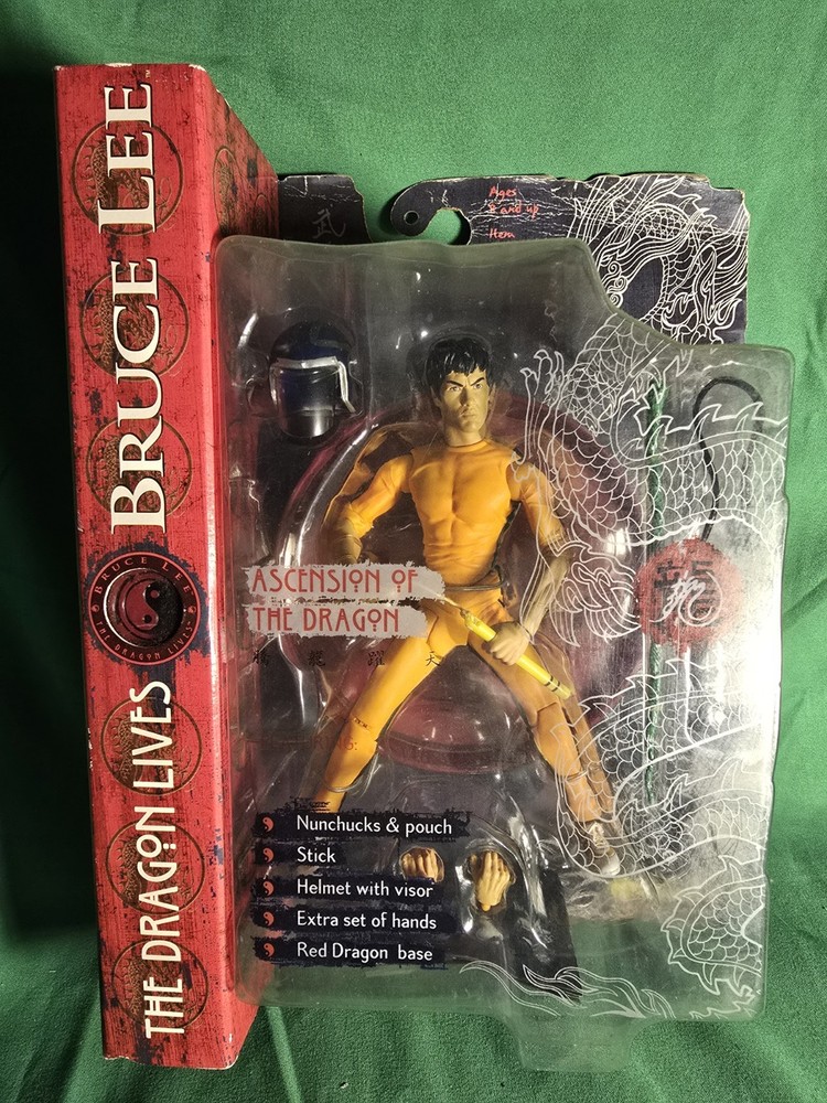 Art Asylum Bruce Lee Ascension of the Dragon Action Figure Closed Mouth Variant