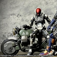 Premium 1/18 Red Hood Arkham Head Sculpt Male Soldier Head For 3.75″ Figure