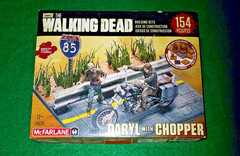 AMC The Walking Dead Daryl with Chopper Kit No. 14525 Complete 98% READ
