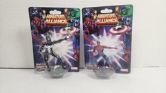 Monogram Marvel Miniature Alliance Black Spider-Man & Spider-Man Figures 2.5 NEW