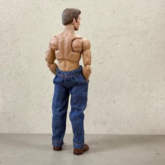 SU-SJN-BLU: 1/12 Slim Blue Jeans for Mezco Marvel Legends Nota NT-02 Slim Body