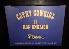 Cathy Cowgirl Sculpture GOLD Version Ron English Strangeco Popaganda 100 Made