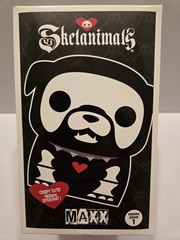 New Skelanimals Collectible Vinyl Figure Maxx the Bulldog MIB OG Owner Fast Ship