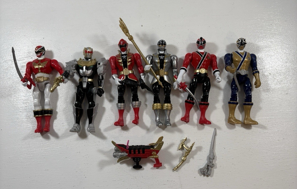 Power Rangers Super Megaforce Action Pack Robo Knight Silver Gold Red Legendary