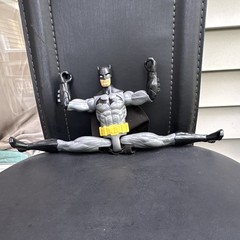 Batman Franchise Batman Action Figure w/ Cape, Plastic, Gray Black Yellow