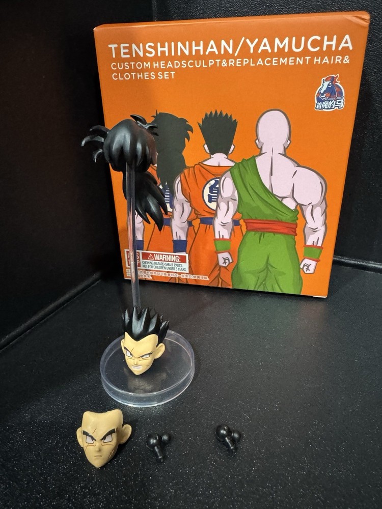 Demoniacal Fit Tenshinhan/Yamucha Custom/Replacement Head sculpts (No Tien Robe)