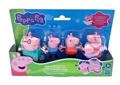 Hasbro Peppa Pig Peppa’s Family of Five Set Figures Hold Hands Ages 3+New In Box