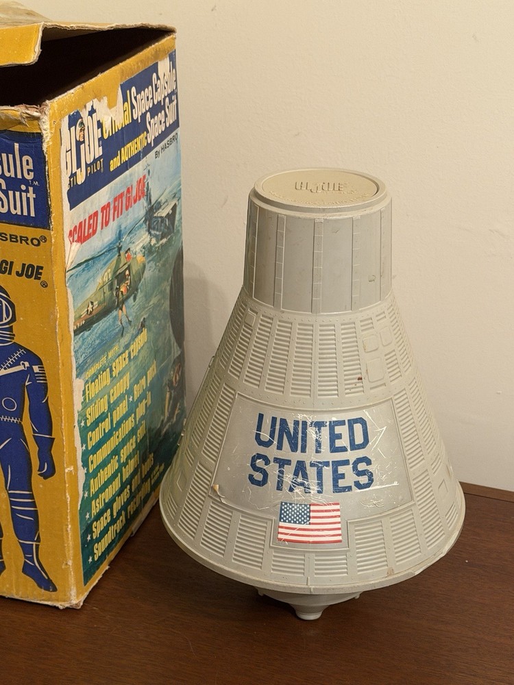 1966 G.I Joe Space Capsule and Box No Space Suite Please See Photos Description
