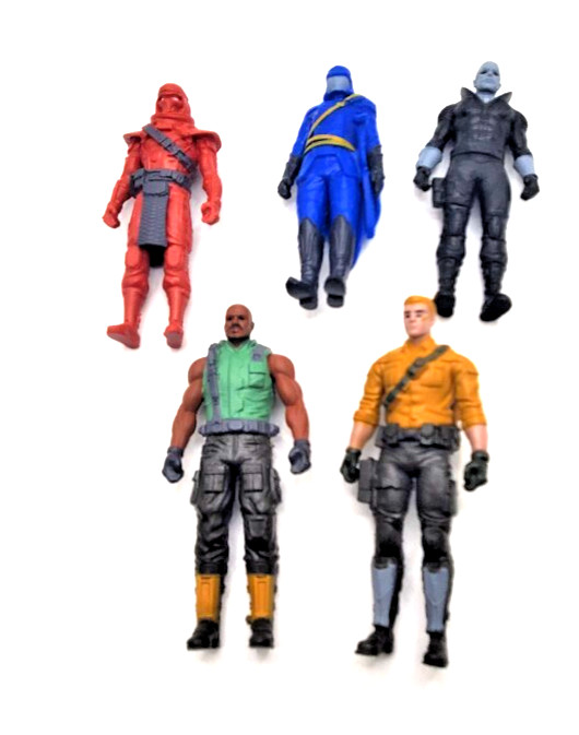 Greenbrier International Lot O 5 GI JOE COBRA DESTRO FIGURES 2 1/2 inches RARE