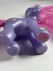 My Little Pony G3 PETAL BLOSSOM 2002 Hasbro Long Styled Pink Tinsel Hair MLP