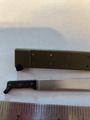1/6 Scale Hot Toys Platoon Chris Taylor Vietnam War M42 Machete w/ Plastic Cover