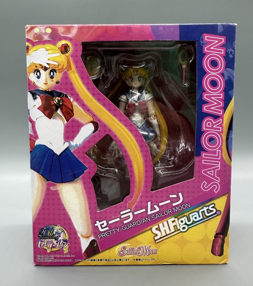 Bandai SH Figuarts Sailor Moon 20th Anniversary First Edition w/Bonus Faces New