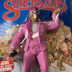 MATTEL LJN WWE SUPERSTARS JESSE THE BODY VENTURA BLUE & BLACK CHASE CARDS