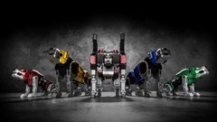 Lucky Cat Micro Cosmos MC-01S Metalic Ver. Elvis Voltron mini GoLion Set 5