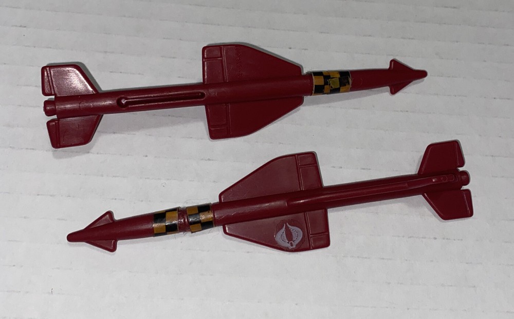 2 LOT GI Joe Cobra Hydro Sled Missile Vehicle Parts ONLY ARAH 1986 Vintage 1980s