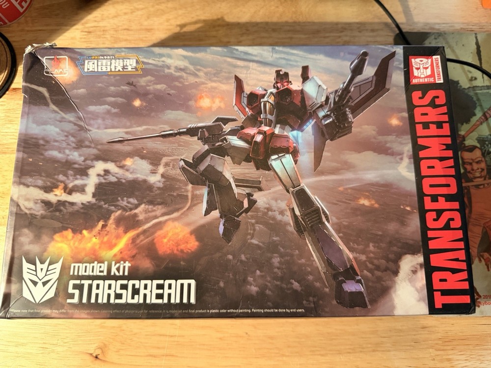 Brand New Flame Toys Transformers Starscream Furai Model Kit-never Assembled
