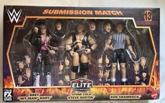 WWE Mattel Elite Collection Wrestlemania 13 Submission Match Figure 3 Pack NIB