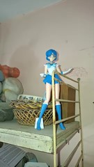 23cm Sailor Moon Meiou Setsuna GLITTER&GLAMOURS Figure Set with Sailor Guardians