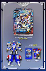 Metal Cardbot S BLUE COP S Police Car Transforming Robot Figure Car Toy 2024