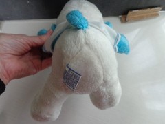 Vintage 1979 large 10″ Stuffed Smurf and 4 Small rubber Smurfs