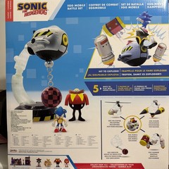 Sonic the Hedgehog Eggman Egg Mobile Battle Set Helicopter Playset NEW