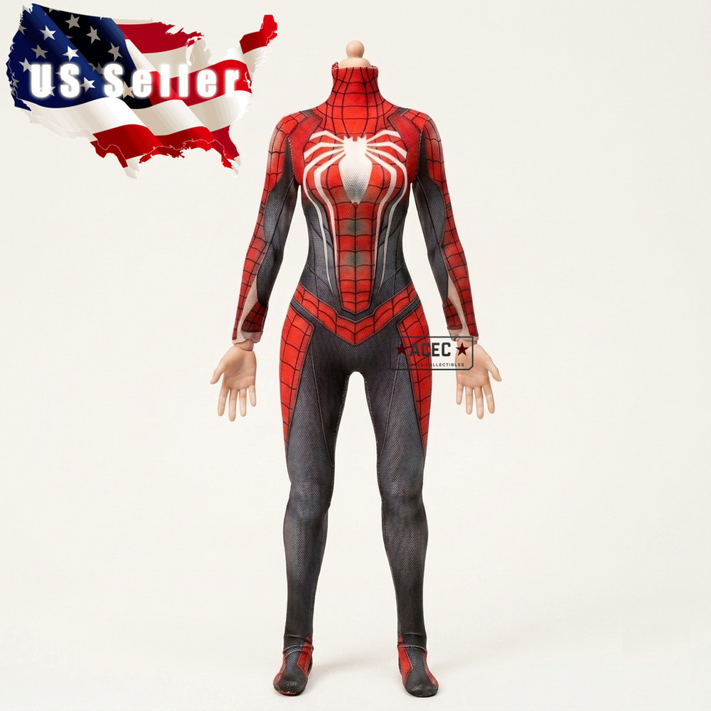 1/6 Spider Tactical Tight Suit For 12″ PHICEN VERYCOOL Hot Toys Female Figure