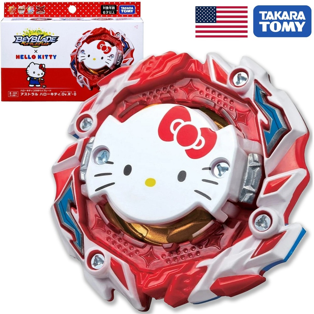 TAKARA TOMY Astral Hello Kitty .Ov.R’-0 Burst DB Beyblade B-00 – USA SELLER!