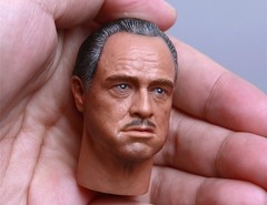 1/6 The Godfather Marlon Brando Head Sculpt For Hot Toys 12″ Figure Body ❶USA❶