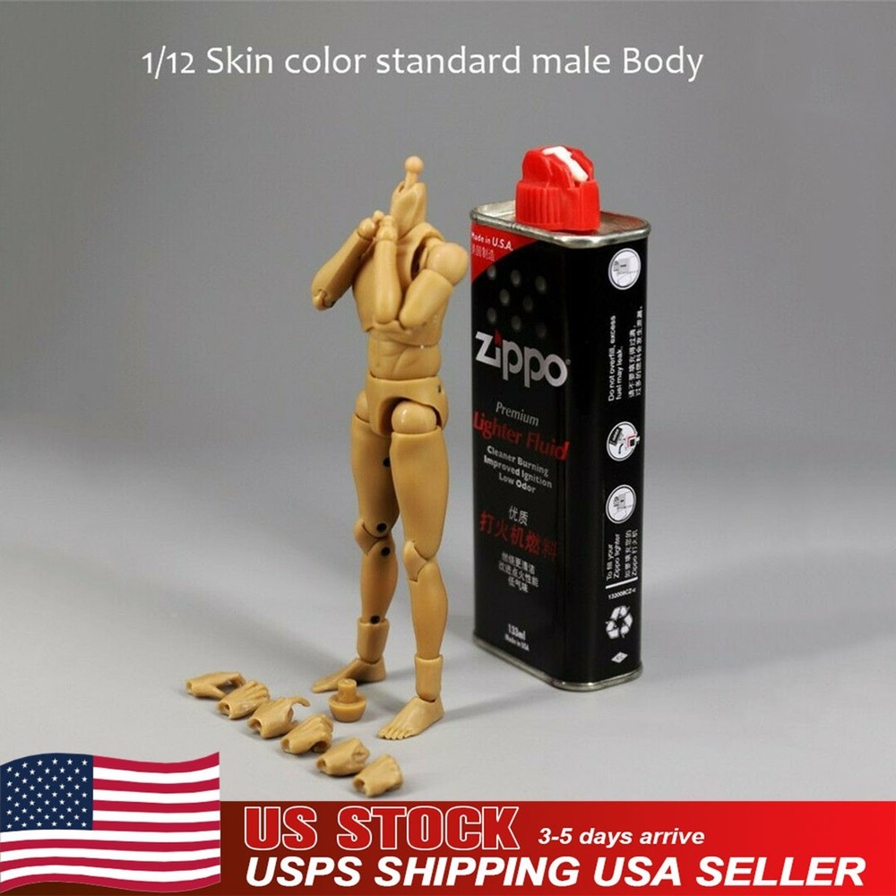 US MX02-A 1/12 Male Narrow Shoulder Solider Body Model Toys Fit 6″ Action Figure