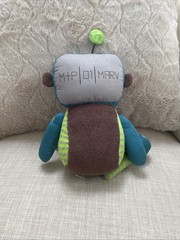 Bits i Bots Botsy Robot Marv Plush Rattle Toy 12”