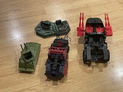 Lot Of Vintage 1980’s GI Joe Parts Pieces Lot Vehicles Tank