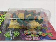 TMNT Michaelangelo Soft Head 1988 Playmates MOC 10 Back Unpunched Fan Club Flyer