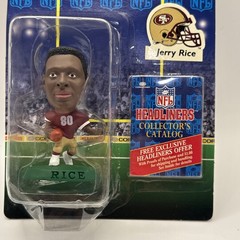 NFL Football Headliners Jerry Rice # 80 WR 49ers 1996 3″ Figure