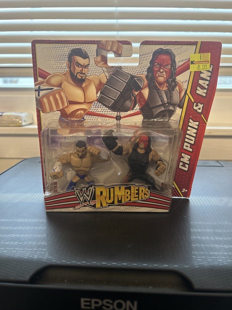 WWE Wrestling Rumblers Series 3 CM Punk & Kane Mini Figure 2-Pack
