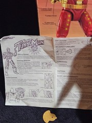 TIGER Deluxe TALKING TURBO MAN 1996 13” Action Figure FINE in ROUGH Box-Complete