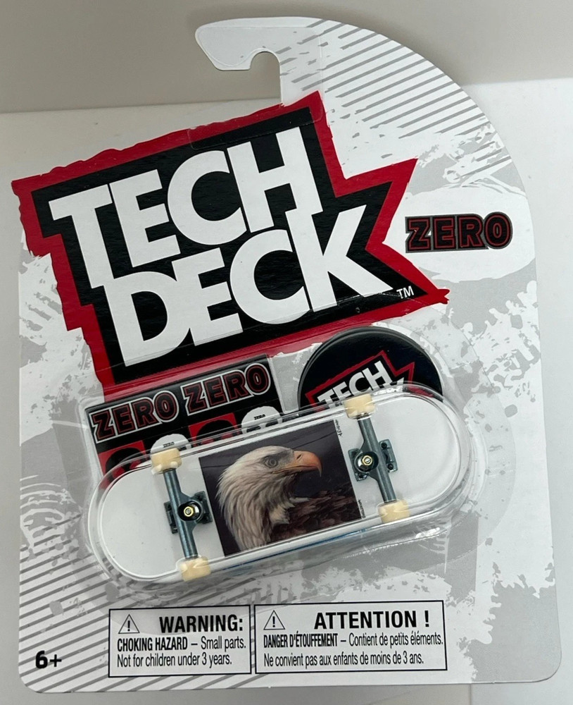 New Tech Deck Zero Skateboards Burleigh Hess Series Bald Eagle Fingerboard