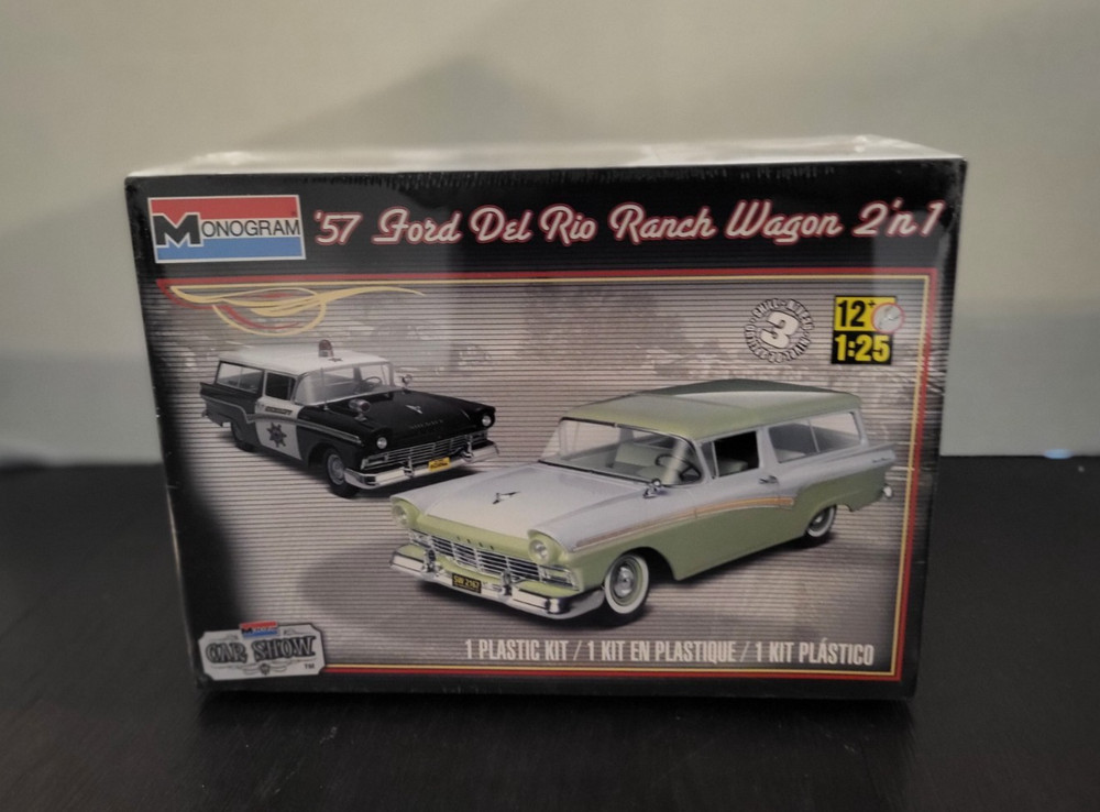 57 Ford Del Rio Ranch Wagon 1:25 MONOGRAM Model Kit NEW MIB Sealed