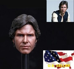 Custom 1/6 Scale Han Solo Harrison Ford Head Sculpt For Hot Toys phicen ❶USA❶