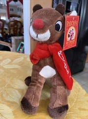 9 1/2″ 50 Years Rudolph The Red Nosed Reindeer Scarf Logo Soft Plush Dandee NWT