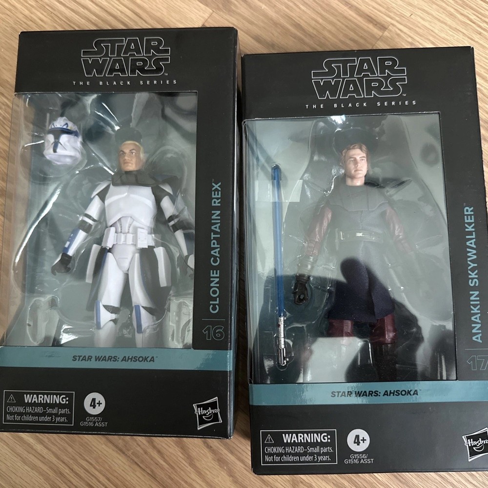 Star Wars: Ahsoka Black Series 6″ CLONE CAPTAIN REX & ANAKIN SKYWALKER