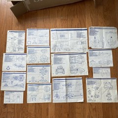GI Joe 1982 Blueprints, Catalogs, Paperwork Conquest Snow Cat Tomahawk Lot 14