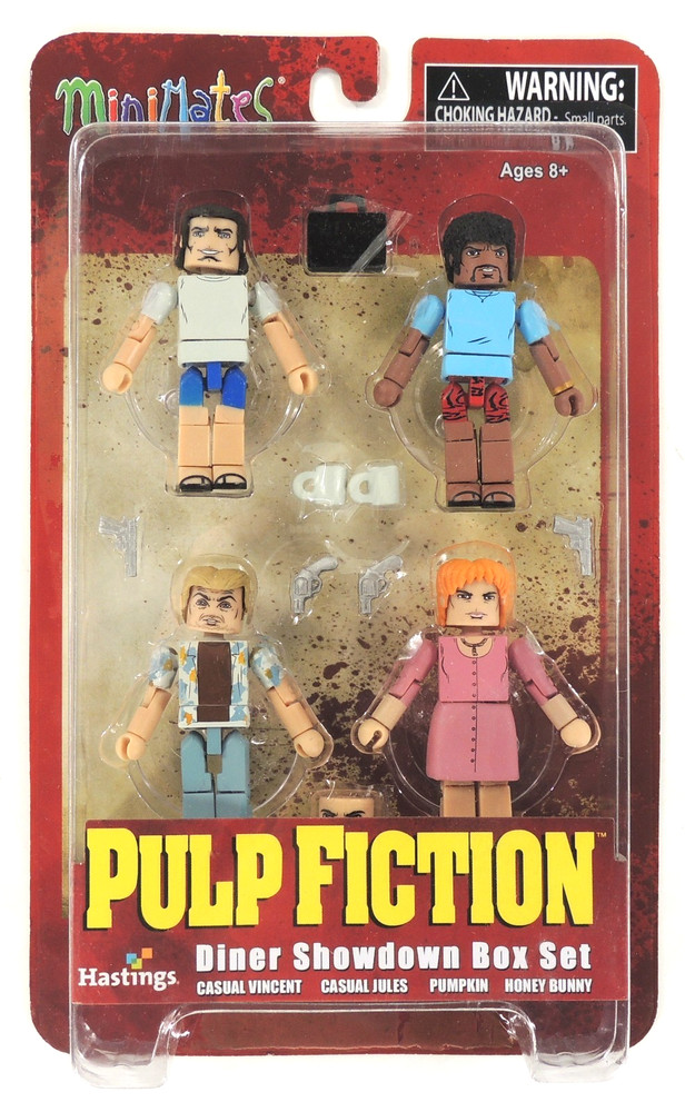 Pulp Fiction Dinner Showdown Box Set Minimates 4-Pack Daimond Select 2014 SEALED